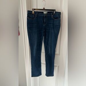 Old Navy Women's Straight Leg Jeans - Deep Indigo